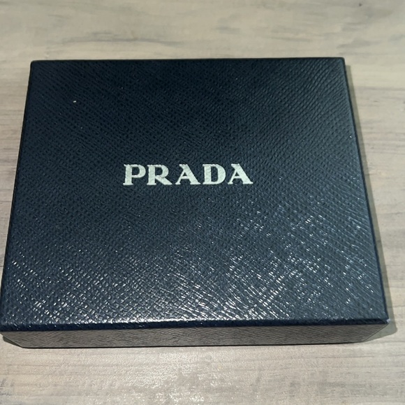 PRADA Blue Vittello Move Leather Trifold Wallet - Picture 5 of 16